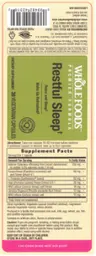 Label for Restful Sleep
