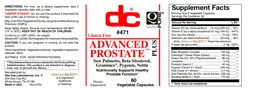 Label for Advanced Prostate Plus