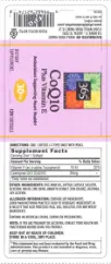 Label for CoQ10 Plus Vitamin E