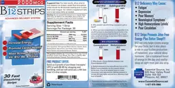 B12 Strips 2000 mcg Winter Berry