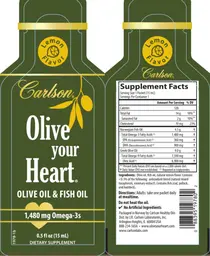 Label for Olive Your Heart Lemon Flavor