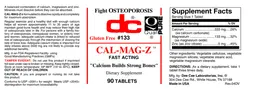Label for Cal-Mag-Z