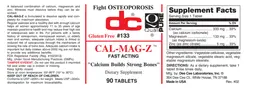 Label for Cal-Mag-Z