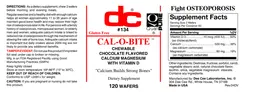 Label for Cal-O-Bite Chewable Chocolate Flavored