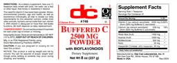Label for Buffered C 2500 mg Powder