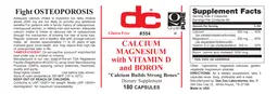 Label for Calcium Magnesium with Vitamin D and Boron