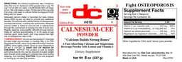 Label for Calnesium-Cee Powder
