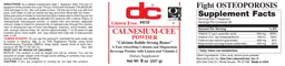 Label for Calnesium-Cee Powder