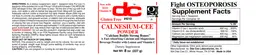 Label for Calnesium-Cee Powder