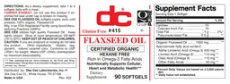 Label for Flaxseed Oil