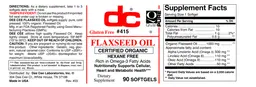 Label for Flaxseed Oil
