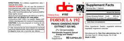 Label for Formula 192