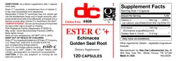 Label for Ester C +