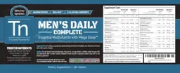 Label for Men's Daily Complete