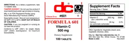 Label for Formula 601