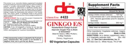 Label for Ginkgo E/S