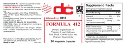 Label for Formula 412