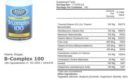 Label for B-Complex 100