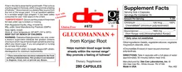Label for Glucomannan +