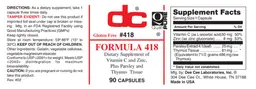 Label for Formula 418