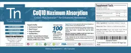 Label for CoQ10 Maximum Absorption