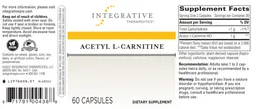 Label for Acetyl L-Carnitine