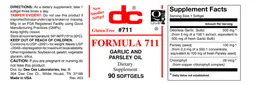 Label for Formula 711