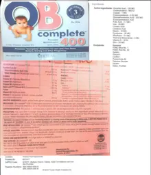 Label for OB Complete 400