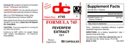 Label for Formula 745