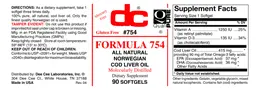 Label for Formula 754