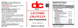 Label for Lecithin Granules