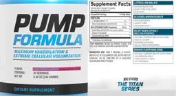 Label for Pump Formula Cotton Candy