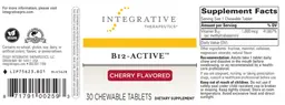 Label for B12-Active Cherry Flavored