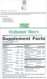 Label for Men's Daily MultiVitamin Formula