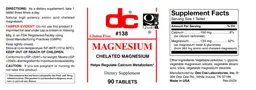 Label for Magnesium