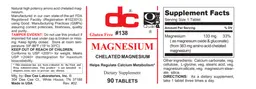 Label for Magnesium