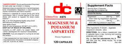 Label for Magnesium & Potassium Aspartate