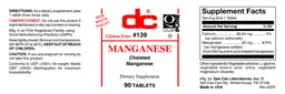 Label for Manganese
