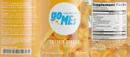 Label for GO MEs Collagen Gummies Natural Lemon Flavor