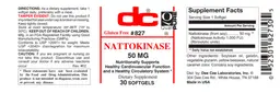 Label for Nattokinase 50 mg