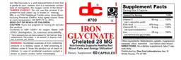 Label for Iron Glycinate
