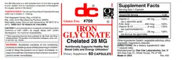 Label for Iron Glycinate