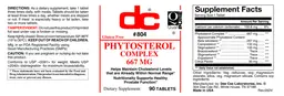 Label for Phytosterol Complex 667 mg