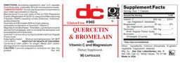 Label for Quercetin & Bromelain
