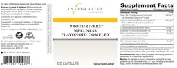 Label for Prothrivers Wellness Flavonoid Complex