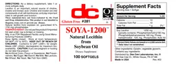 Label for Soya-1200