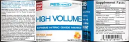 Label for High Volume Sour Peach Candy