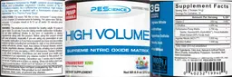 Label for High Volume Strawberry Kiwi