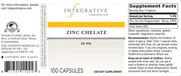 Zinc Chelate 30 mg