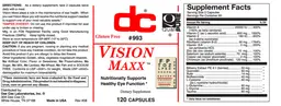 Label for Vision Maxx